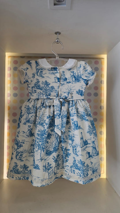 Vestido Infantil França Azul Buá