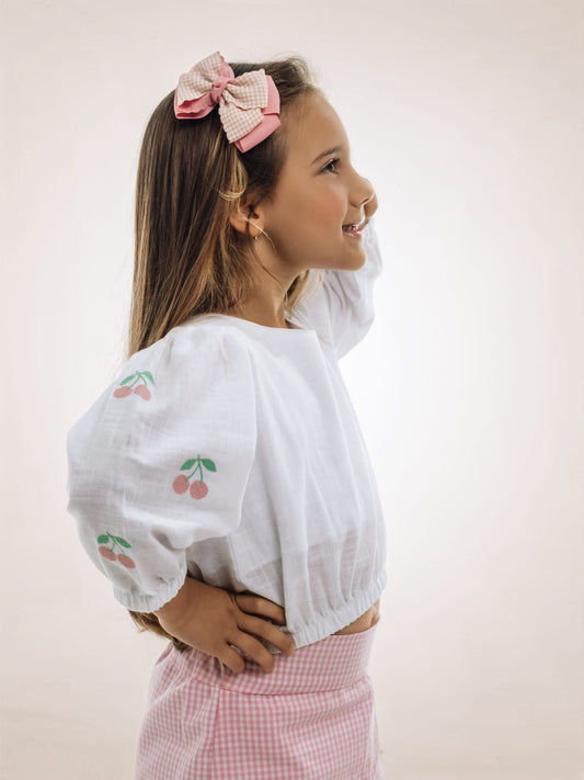 Conjunto Bata Cereja Buá