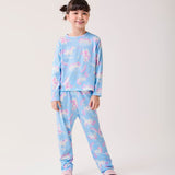 Pijama Infantil Azul Unicórnio Bimbi