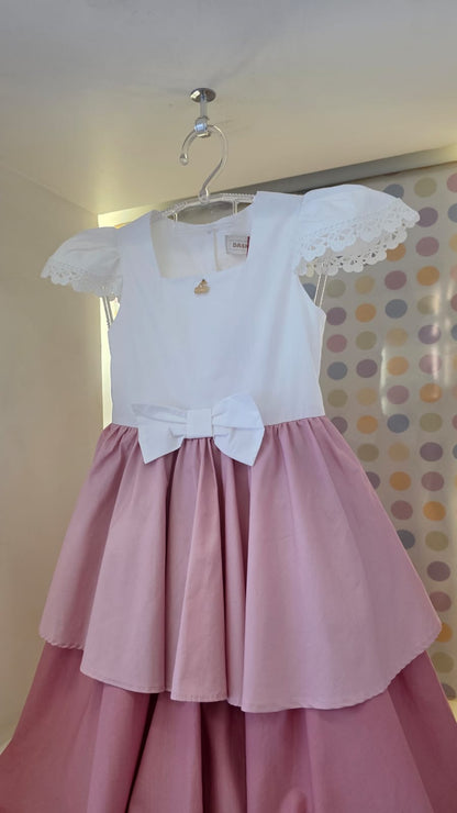 Vestido Infantil Tricolor Buá