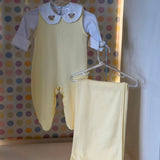 Jardineira/Body Amarelo Encantado Buá