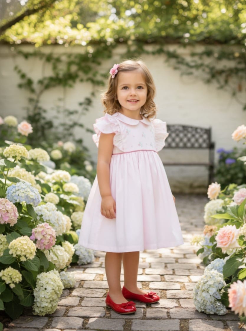 Vestido Bebê Luna Rosa Buá