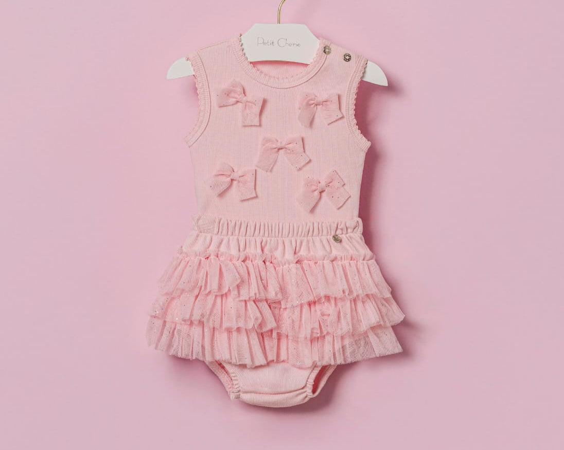 Conjunto Fru Fru Rosa Petit Cherie