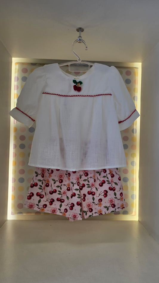 Conjunto Infantil Cerejas Buá