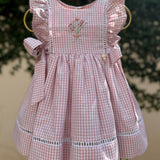 Vestido Xadrez Rosa Buá