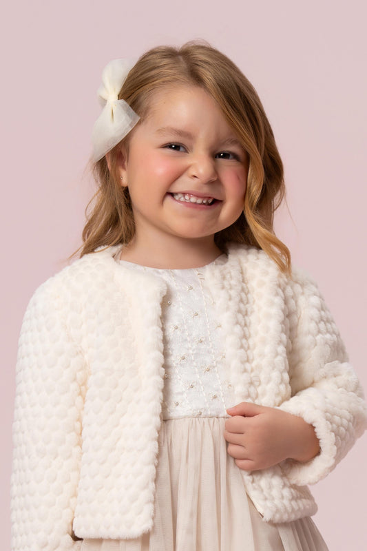 Casaco Infantil Creme Petit Cherie