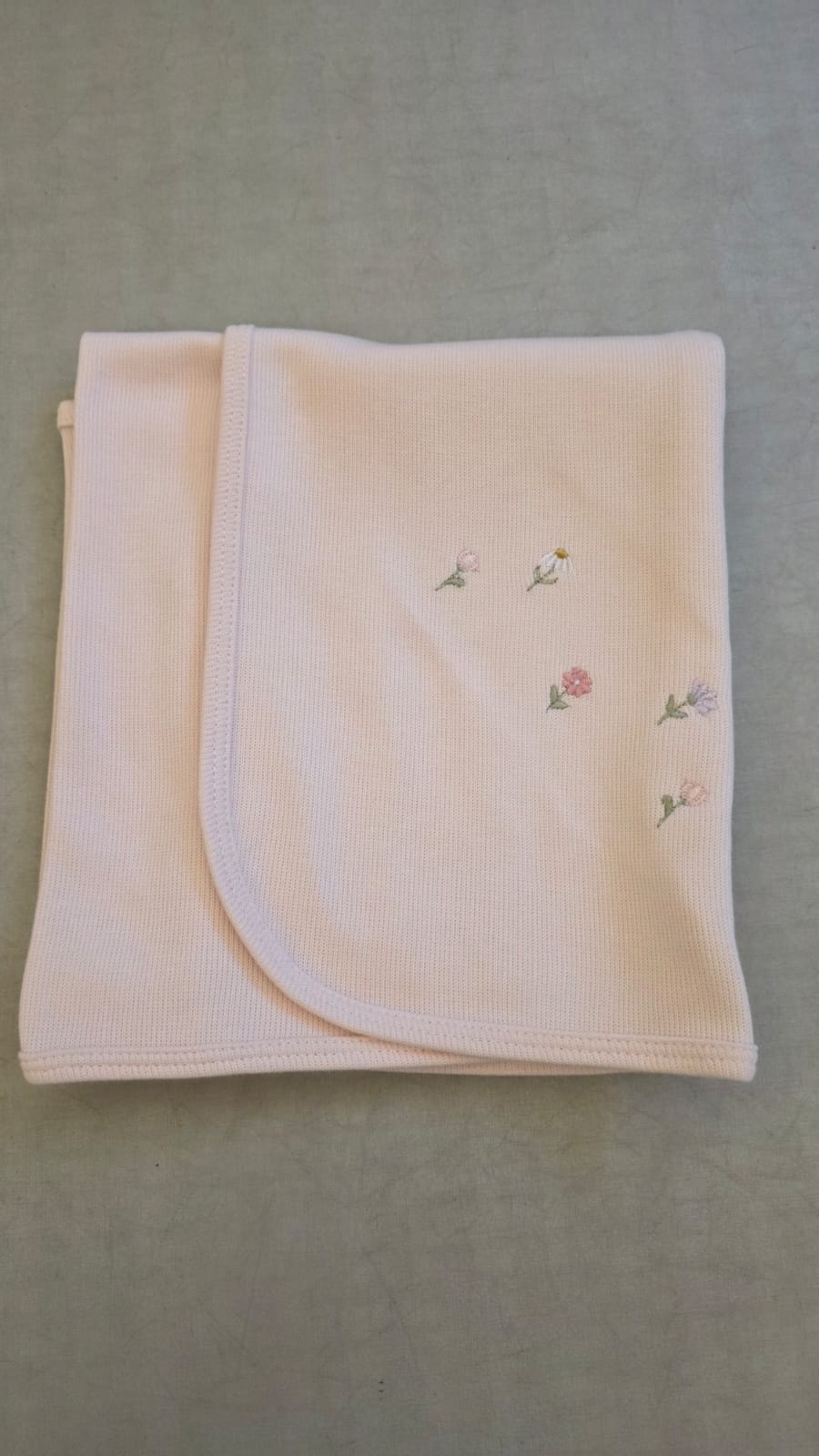 Manta Malha Tricotada Rosa Jardim dos Sonhos Buá