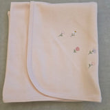 Manta Malha Tricotada Rosa Jardim dos Sonhos Buá