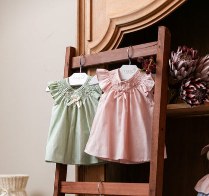 Vestido Bebê Casinha de Abelha Rosa Buá