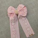 Presilha Infantil Rosa Renda Buá