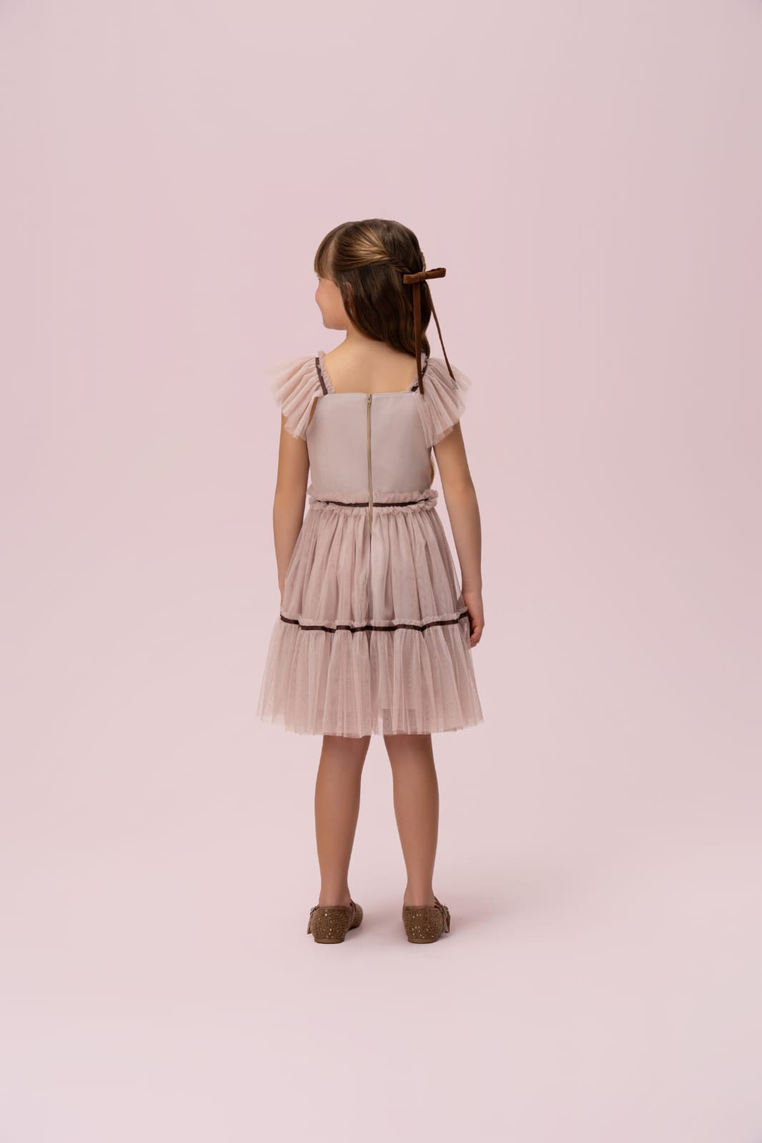 Vestido Infantil Tule Romântico Petit Cherie