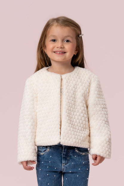 Casaco Infantil Creme Petit Cherie