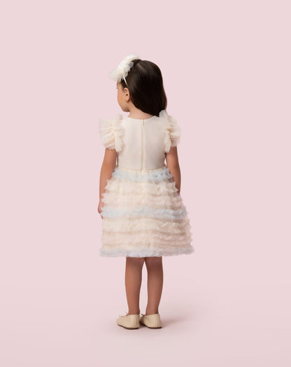 Vestido Infantil Candy Babados Petit Cherie