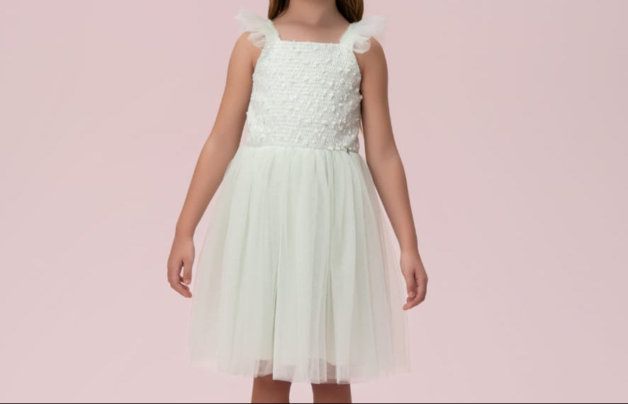Vestido Infantil Verde Água Petit Cherie