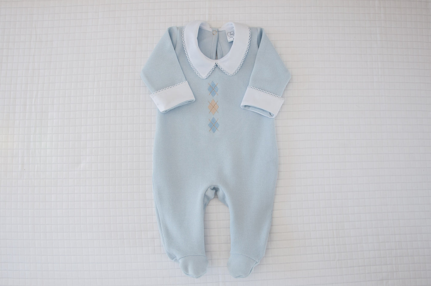 Macacão Bebê Escócia Azul Buá