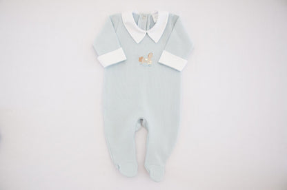 Macacão Baby Azul Cavalinho Buá