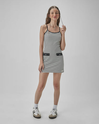 Vestido Teen Malha Listras TWOIN