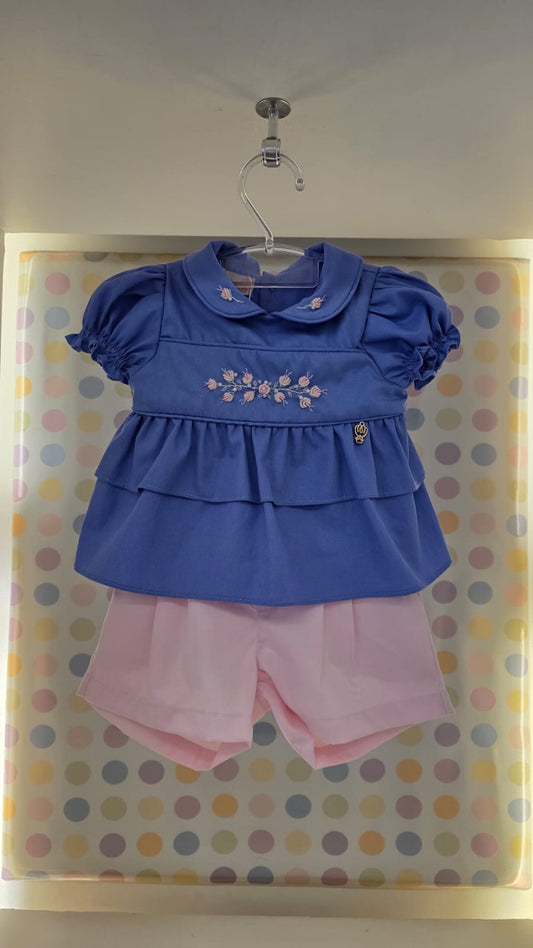 Conjunto Bebê Bata Bordada Buá