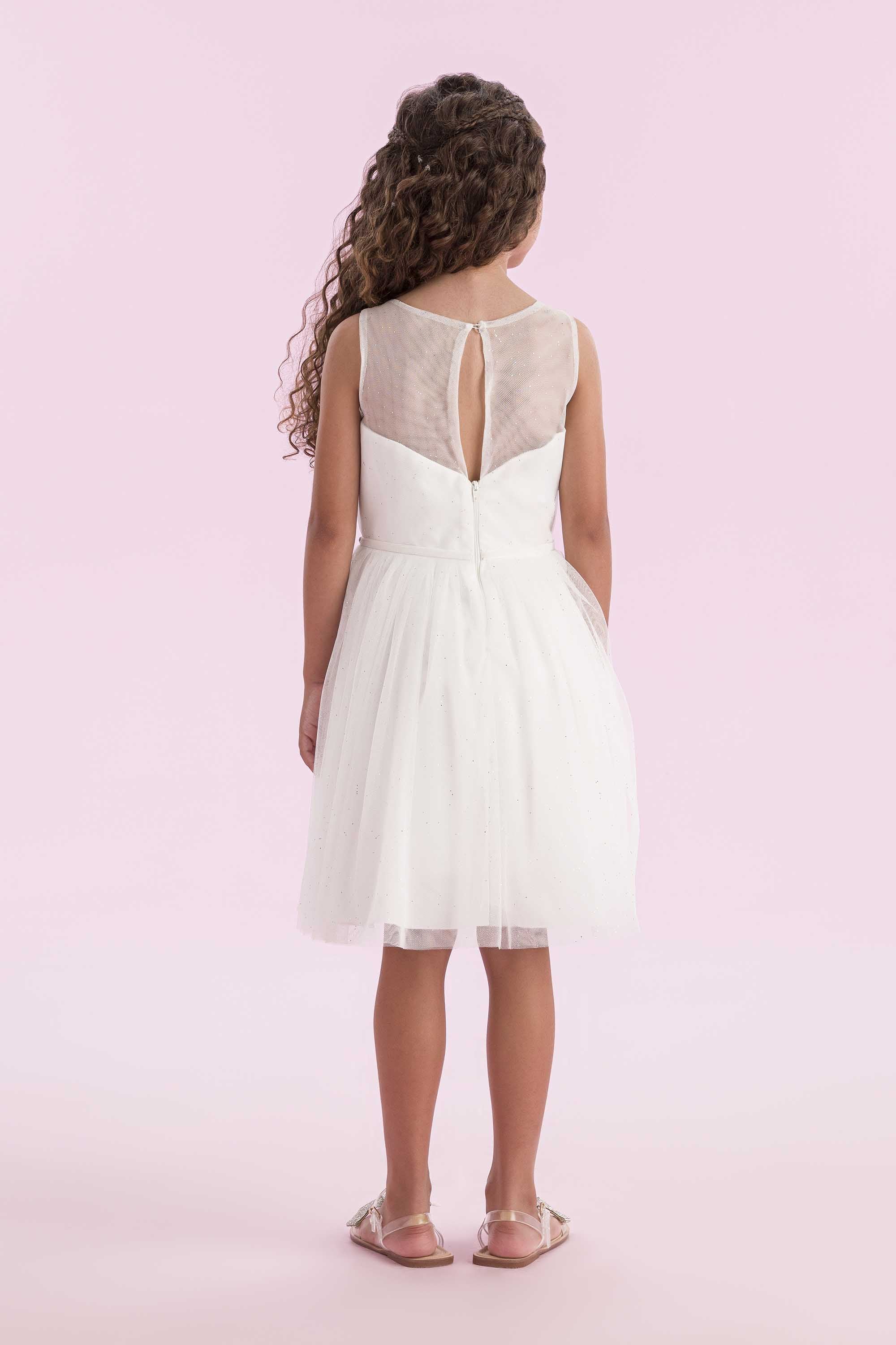 Vestido Infantil Tule com Pedrarias Petit Cherie