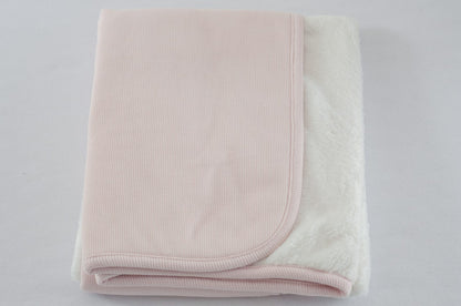 Manta Malha Tricotada Pelúcia Rosa Buá