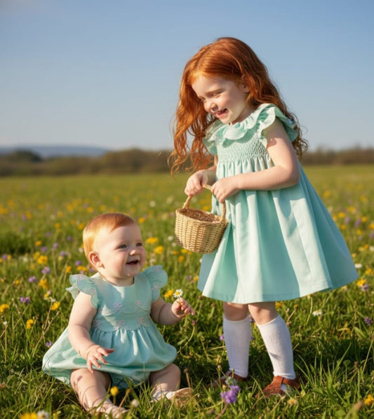 Vestido Bebê Mariana Verde Buá
