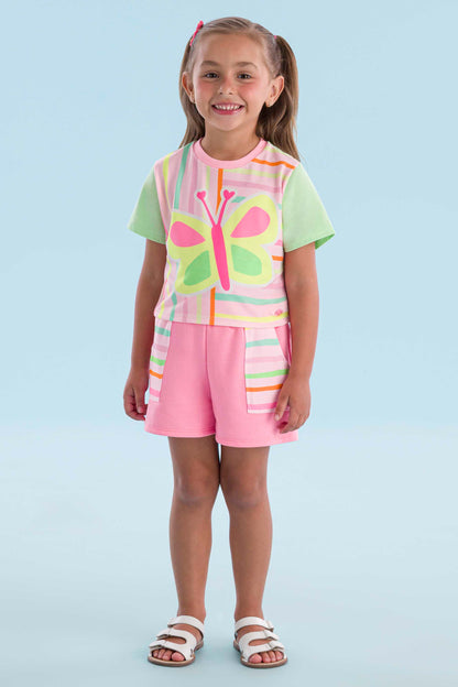 Conjunto Infantil Borboleta Color Mon Sucré