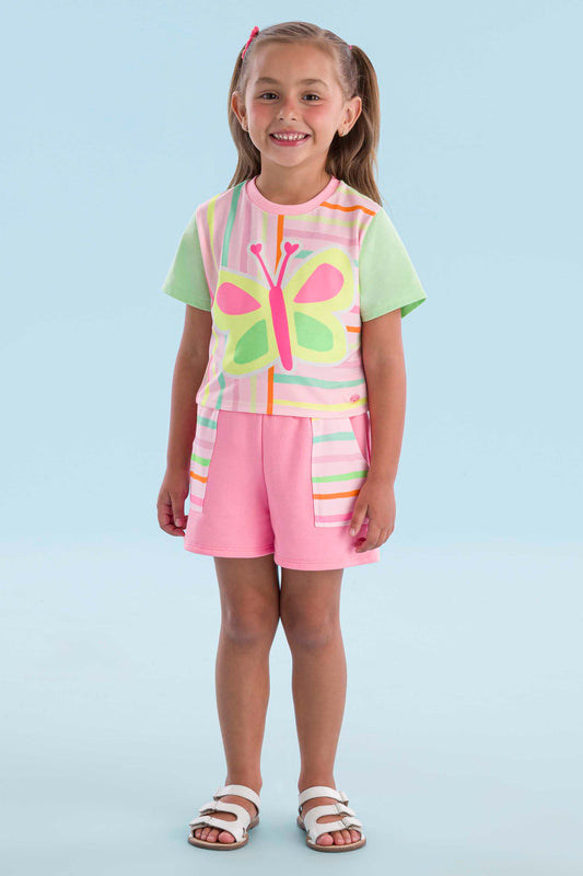 Conjunto Infantil Borboleta Color Mon Sucré
