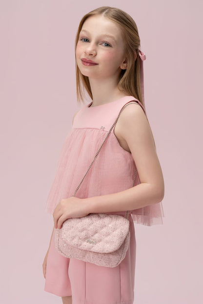 Conjunto Rosa Babados Petit Cherie