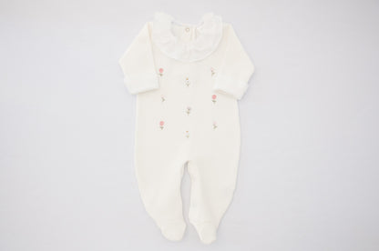 Macacão Bebê Jardim Sonhos Branco Buá