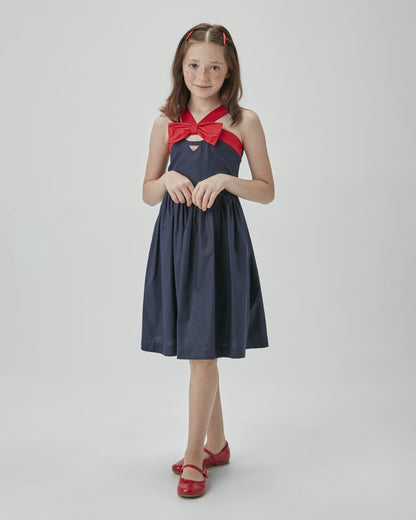 Vestido Infantil Marinho UM+UM