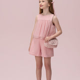 Conjunto Rosa Babados Petit Cherie