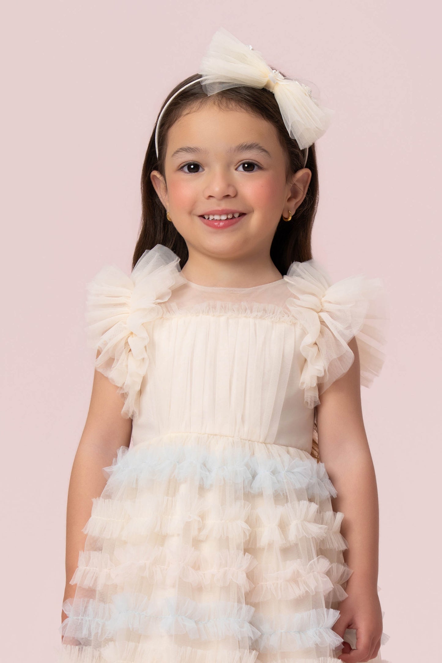 Vestido Infantil Candy Babados Petit Cherie
