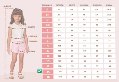 Vestido Infantil Tule Xadrez Rosa Buá