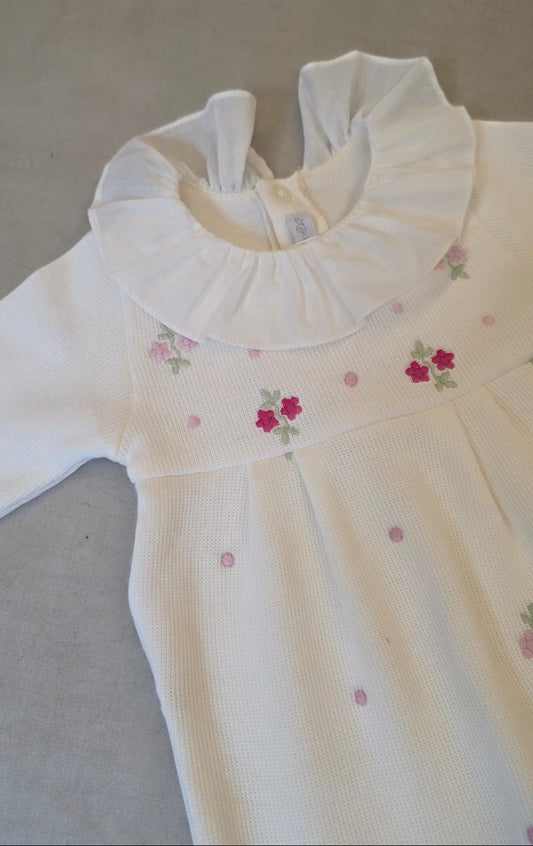 Macacão Bebê Valentina Flores Buá