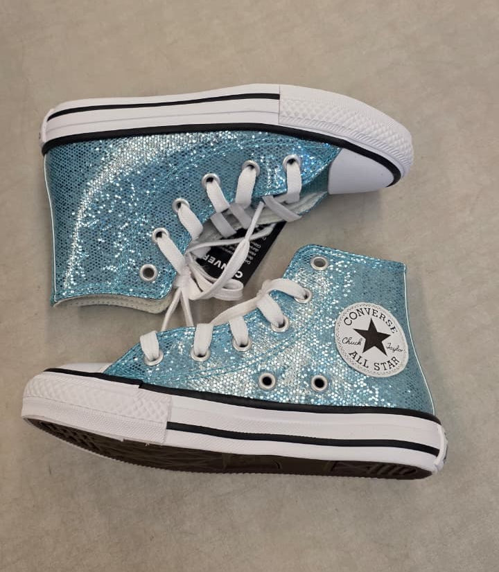 All Star Juvenil Chuck Taylor Holiday Disco Água