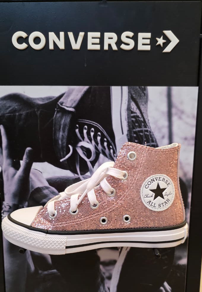 All Star Juvenil Chuck Taylor Holiday Disco Rosê