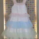Vestido Infantil Color Corações Petit Cherie
