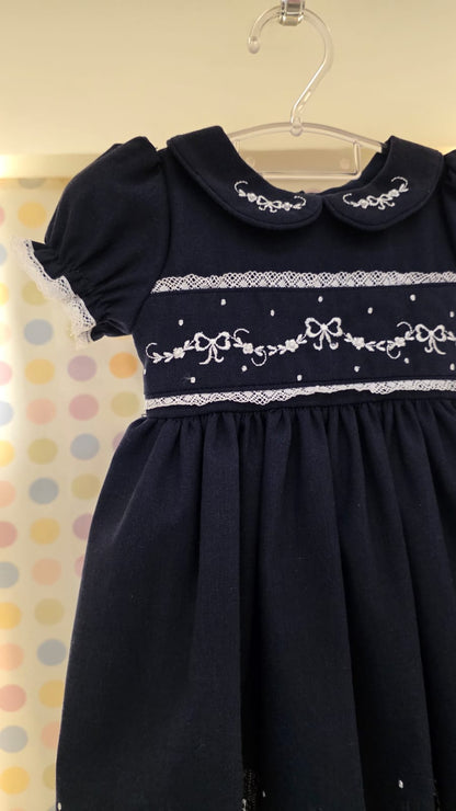 Vestido Bebê Marinho Buá