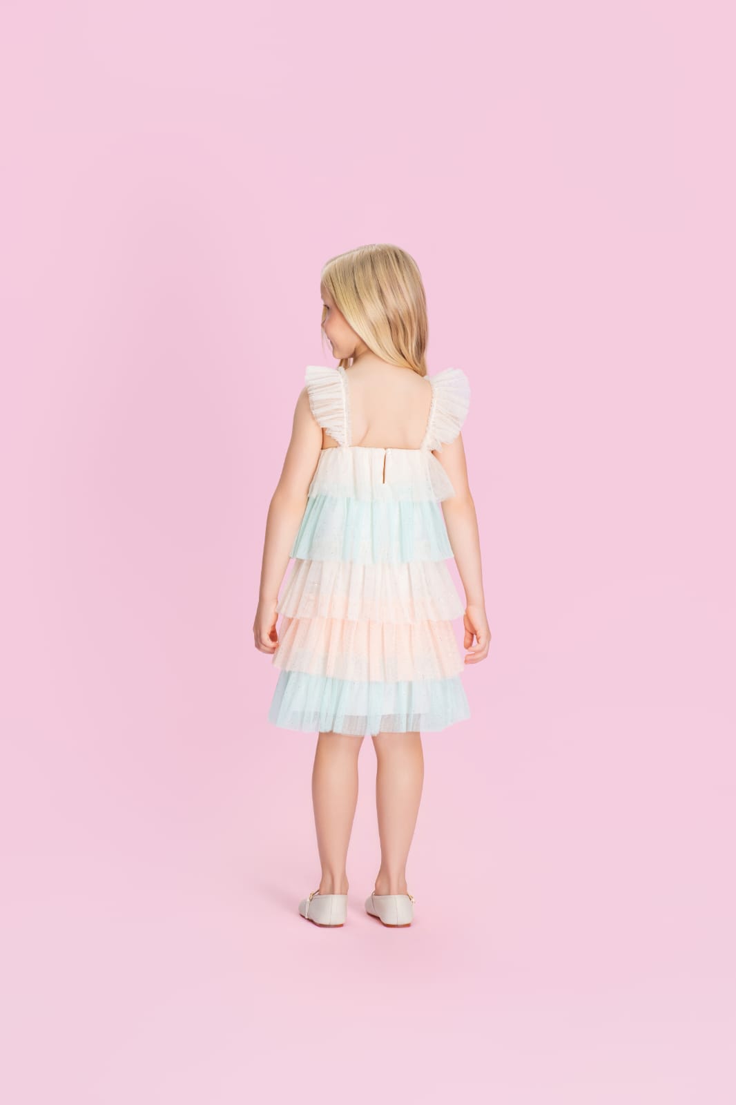 Vestido Infantil Creme Color Petit Cherie