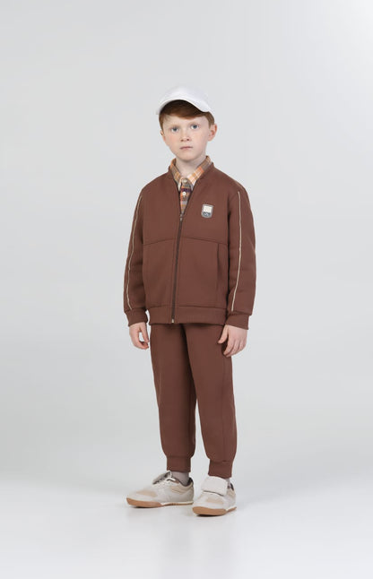 Conjunto Infantil Moletom Marrom Buá