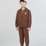Conjunto Infantil Moletom Marrom Buá