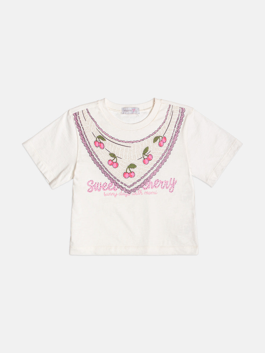 Conjunto Infantil Menina Rosa Cereja Momi