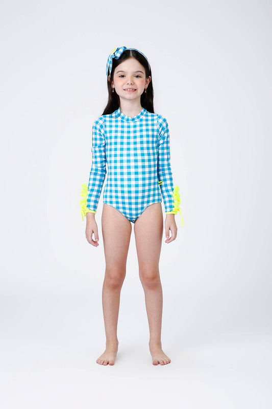 Maiô Infantil Aline Vichy Limão Siri