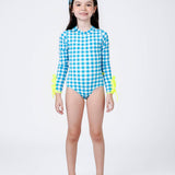 Maiô Infantil Aline Vichy Limão Siri