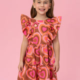 Vestido Infantil Corações Mon Sucré
