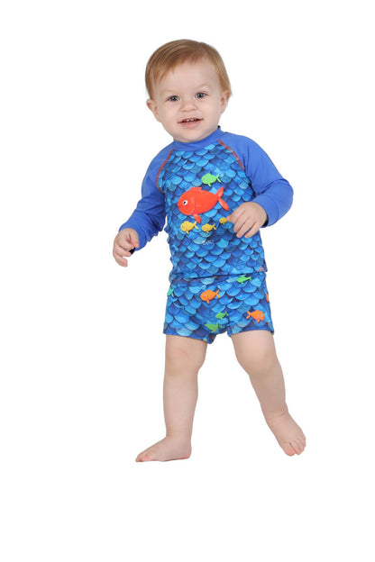Conjunto Bebê Lucca Fundo do Mar Siri