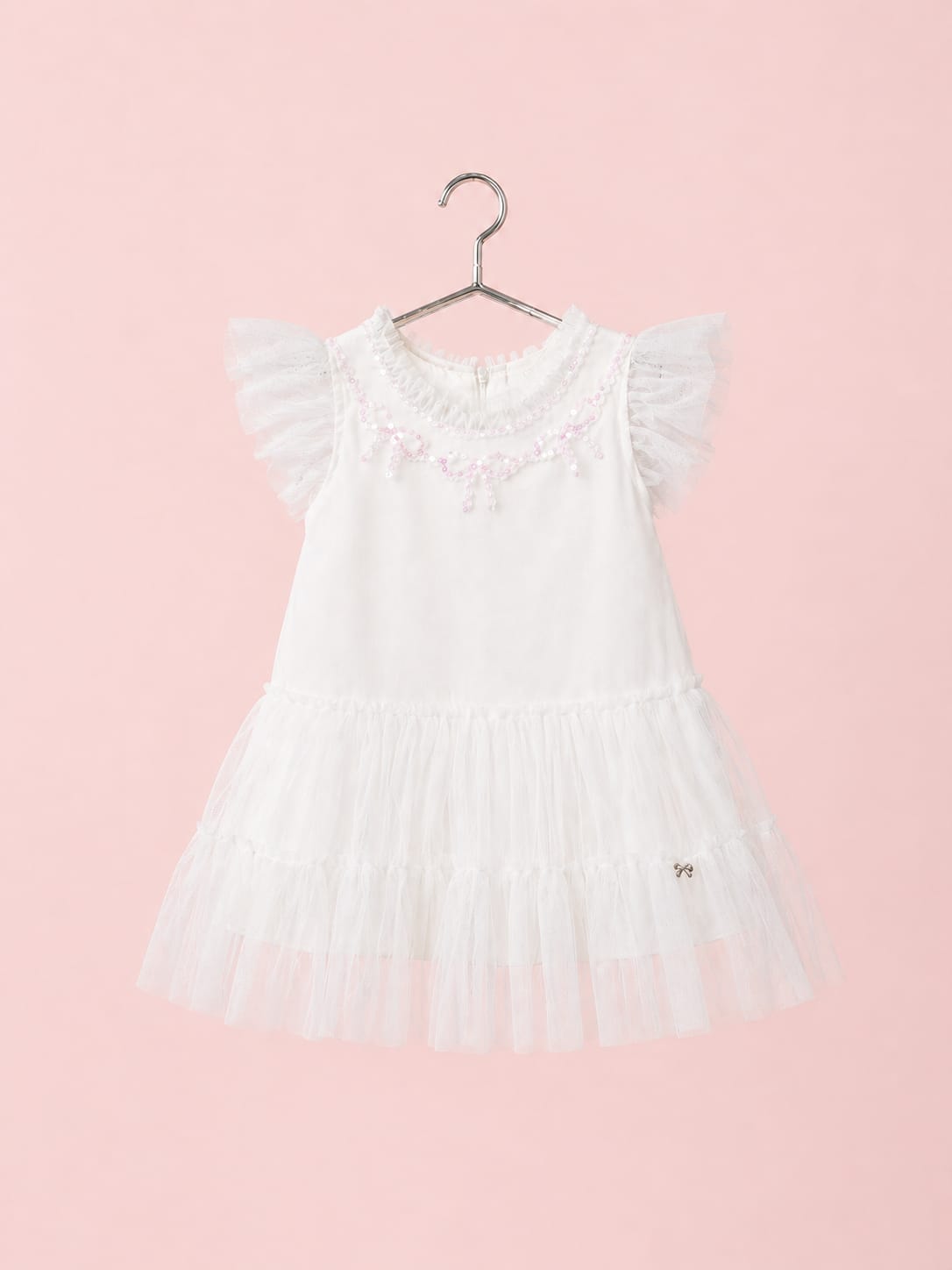 Vestido Bebê Branco Laços Petit Cherie