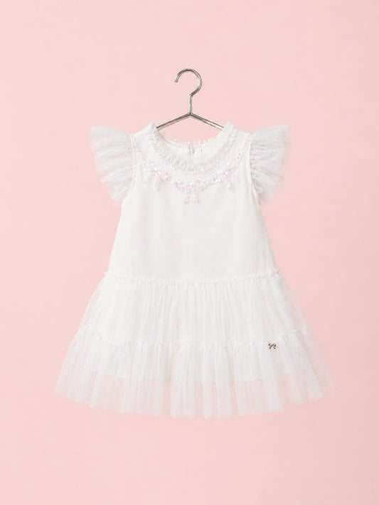 Vestido Bebê Branco Laços Petit Cherie
