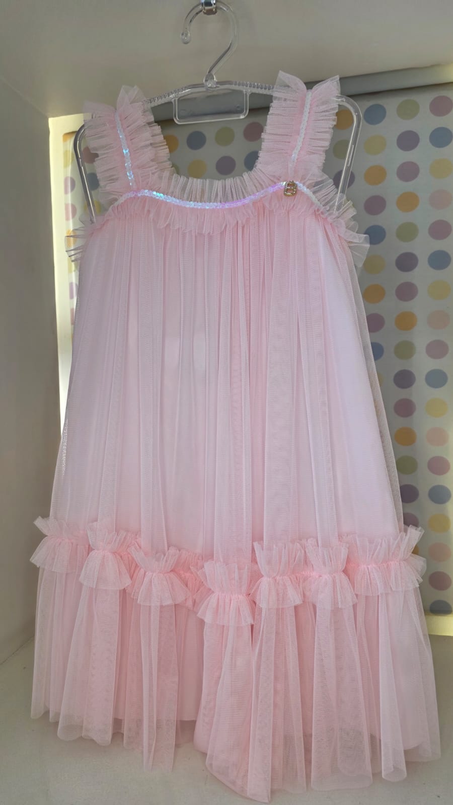 Vestido Infantil Menina Rosa Fluido Buá