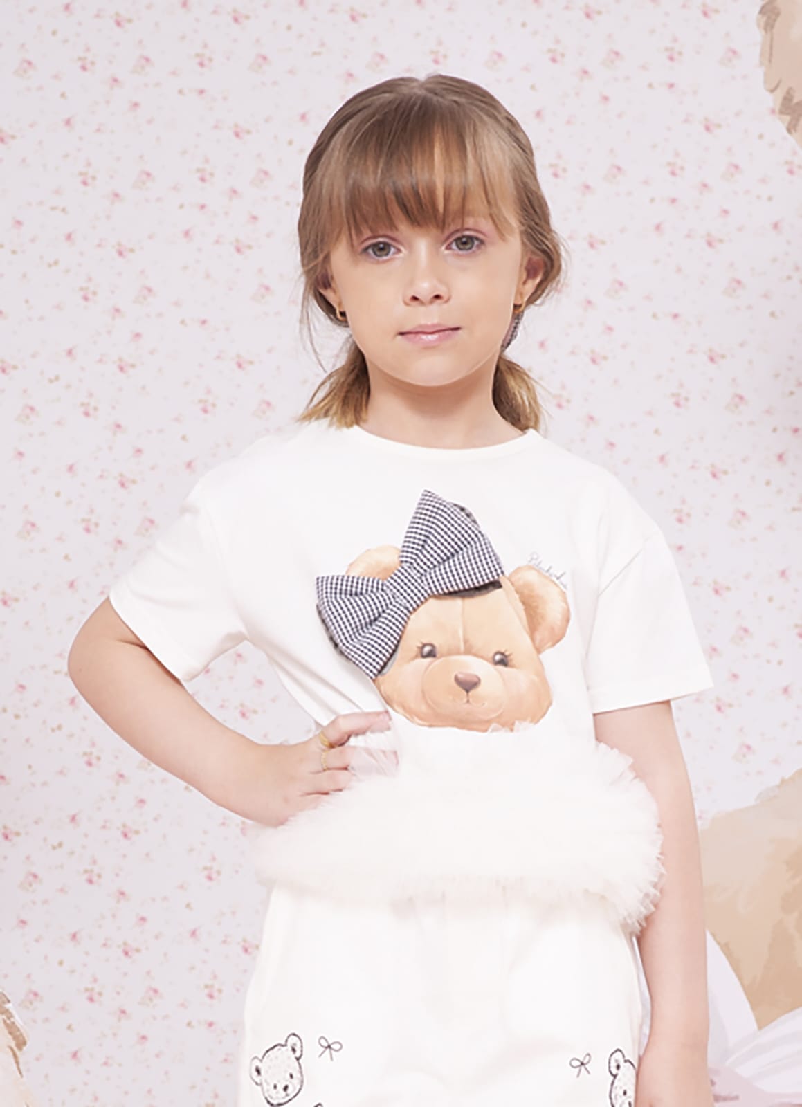Blusa Infantil Menina Ursinha Pituchinhus
